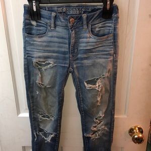 American Eagle Ripped Skinny Jeans